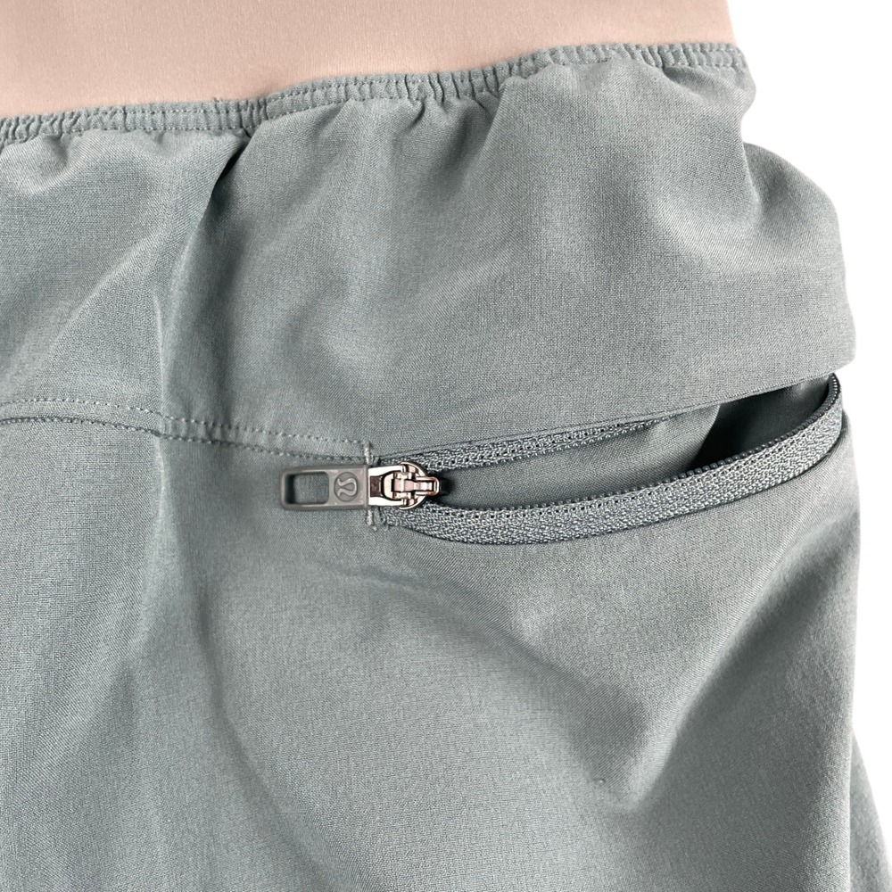Lululemon Shorts Mens L Olive Green‎ Elastic Waistband Peloton Athletic Training - Picture 11 of 13